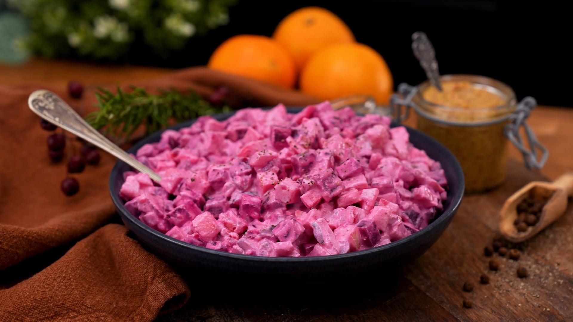 Rödbetssallad med äpple