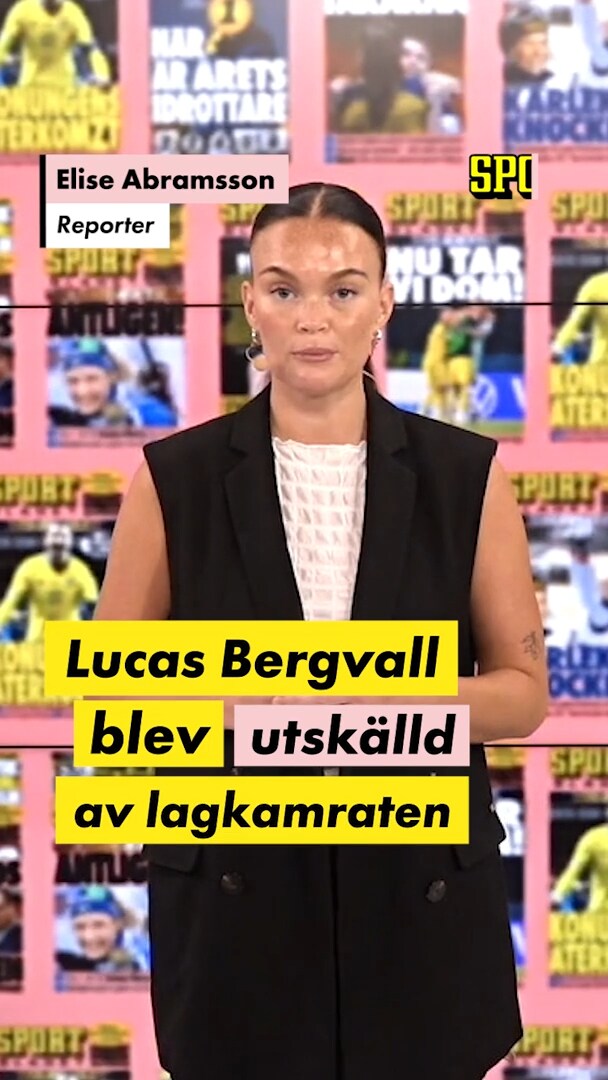 Lucas Bergvall utskälld av lagkamraten