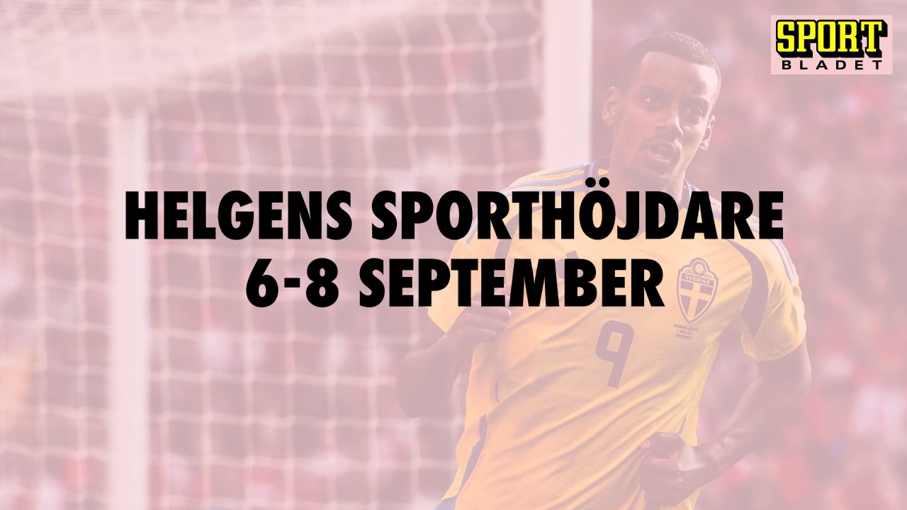 Här är helgens sporthöjdare 6-8 september