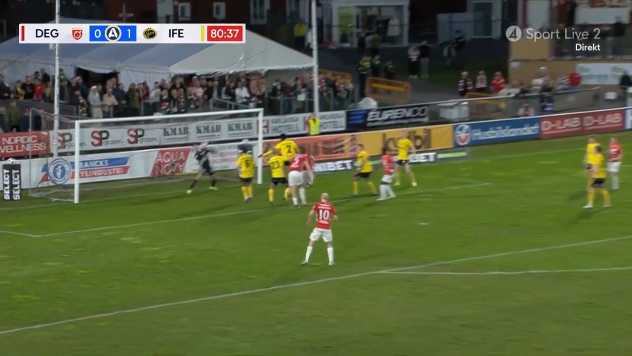 Här räddar han segern – med ansiktet 