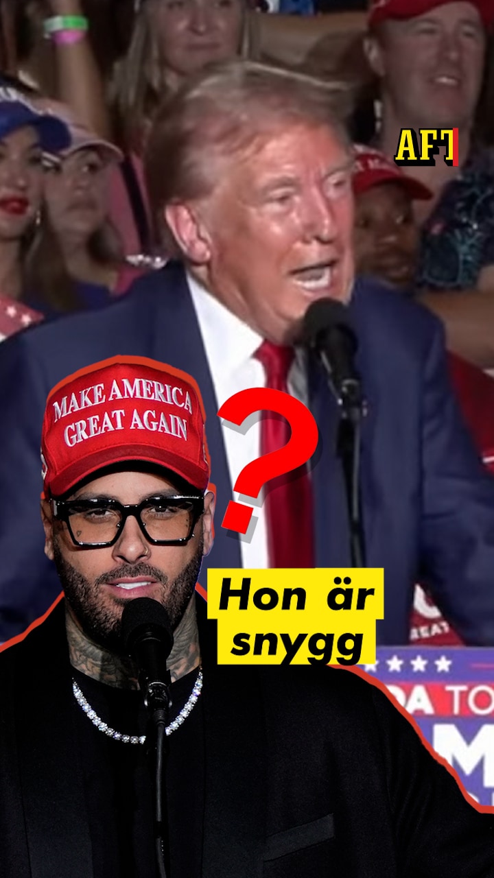 Trumps artistmiss under valmötet: ”Hon är snygg”