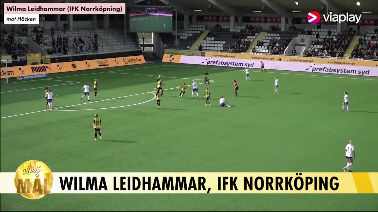 Wilma Leidhammars fullträff mot Häcken