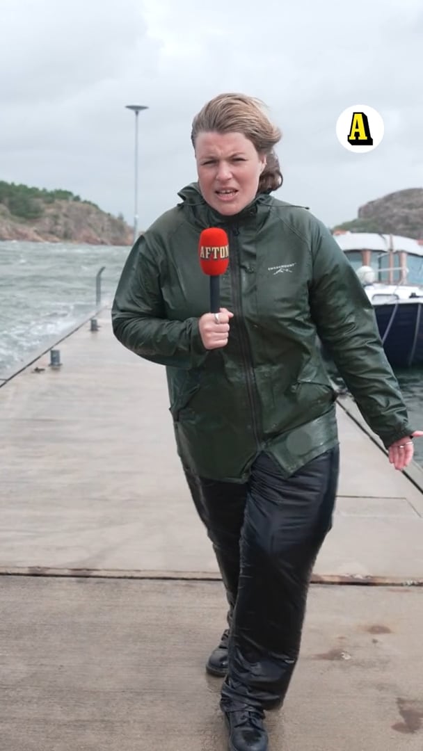 Aftonbladet på plats vid stormen: ”Blåser ordentligt”