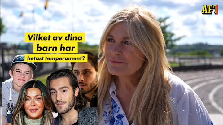 Vilket barn är mest envis? Pernilla Wahlgren svarar på frågor om sina barn