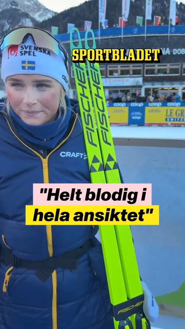 "Helt blodig i hela ansiktet"