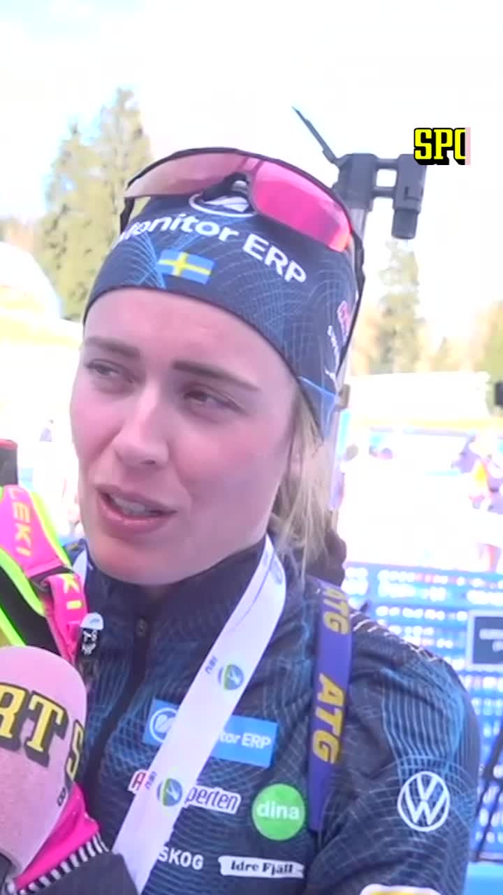 Elvira Öberg efter silvermedaljen: ”Det är en riktig laginsats”