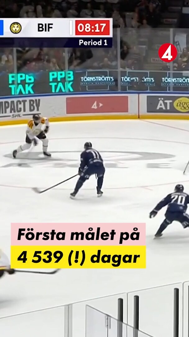 Jakob Silfverberg gör första målet för Brynäs på 4 539 dagar