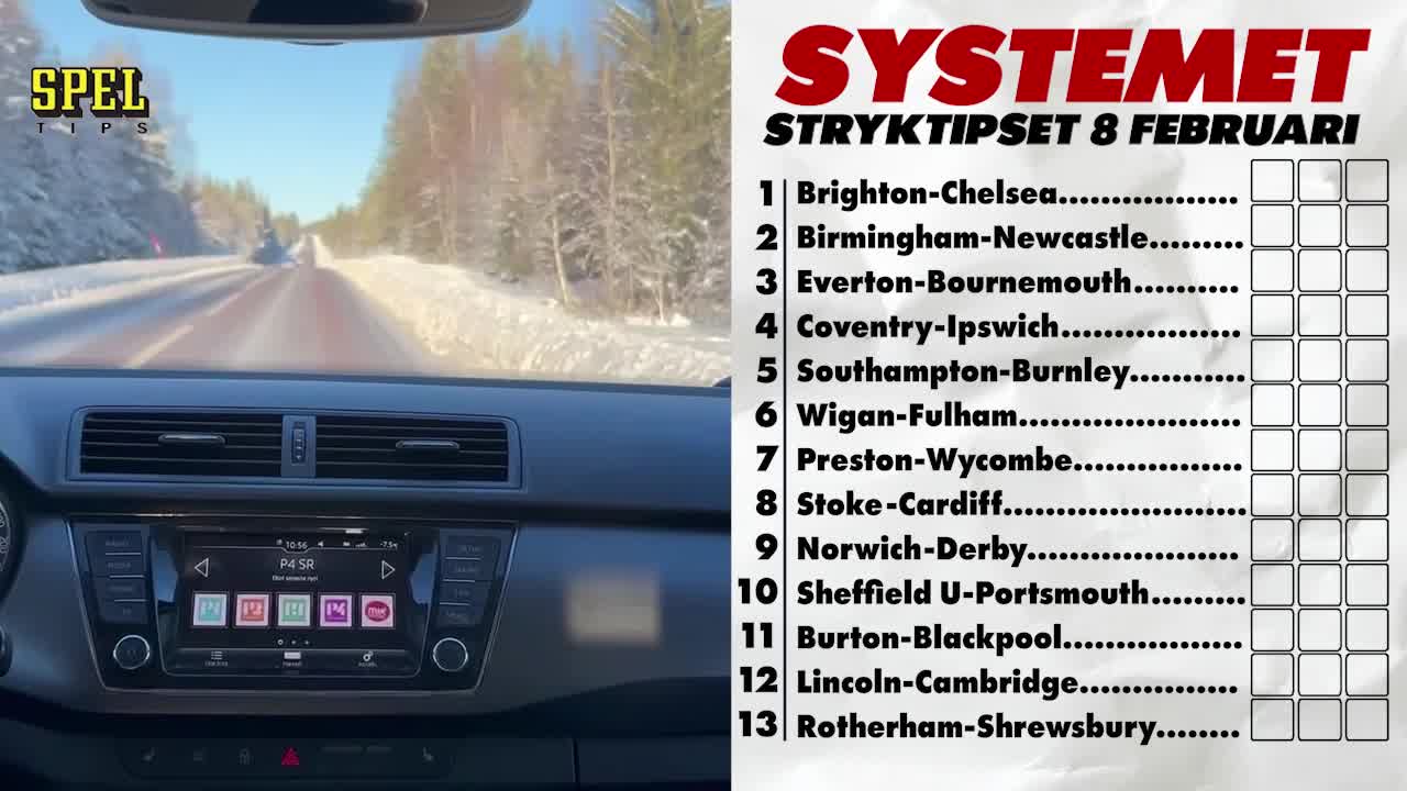 Tack för tipset: Guide till stryktipset 8 februari