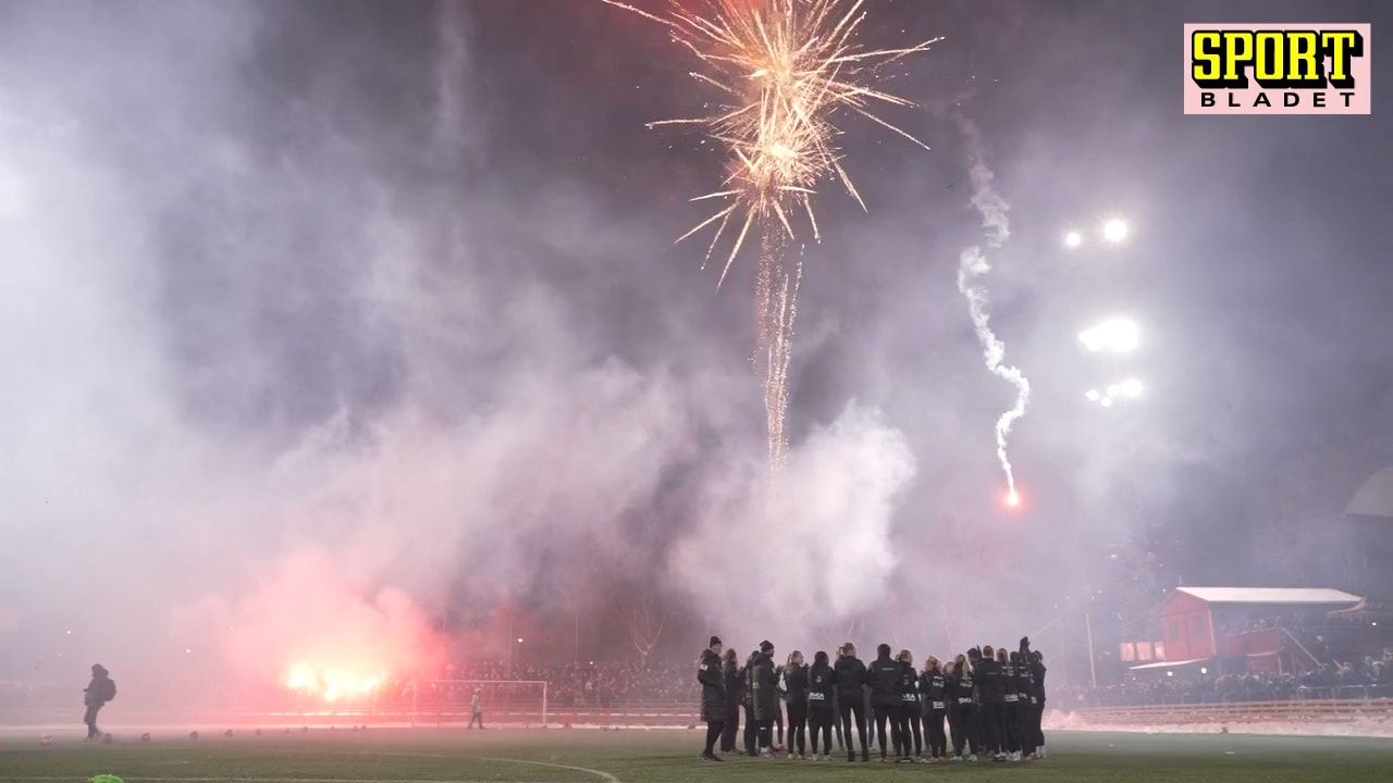 Se pyroshowen när AIK välkomnades till säsongen 2024