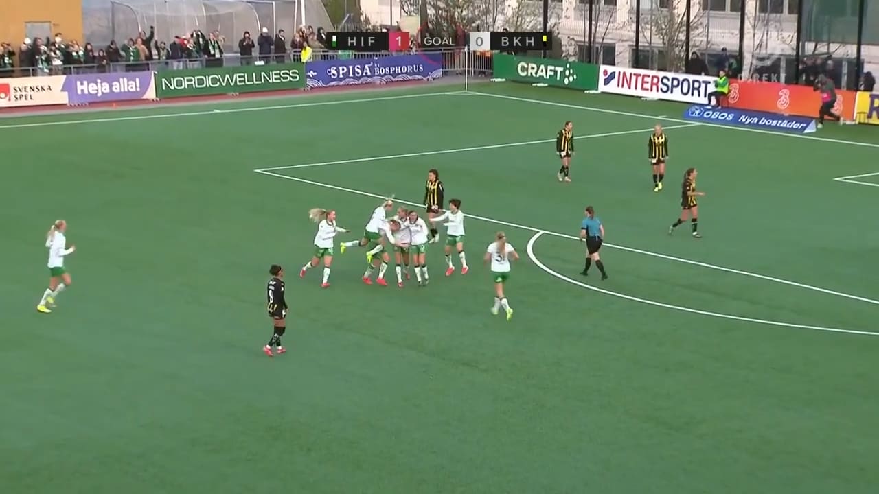 Hammarby med ny seger – se målet mot Häcken här