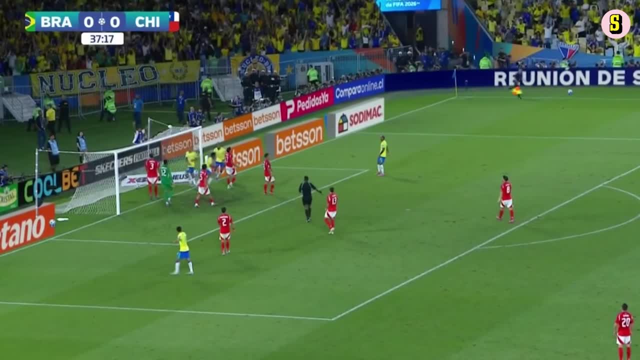 Brasilien krossar Chile — se öppningsmålet
