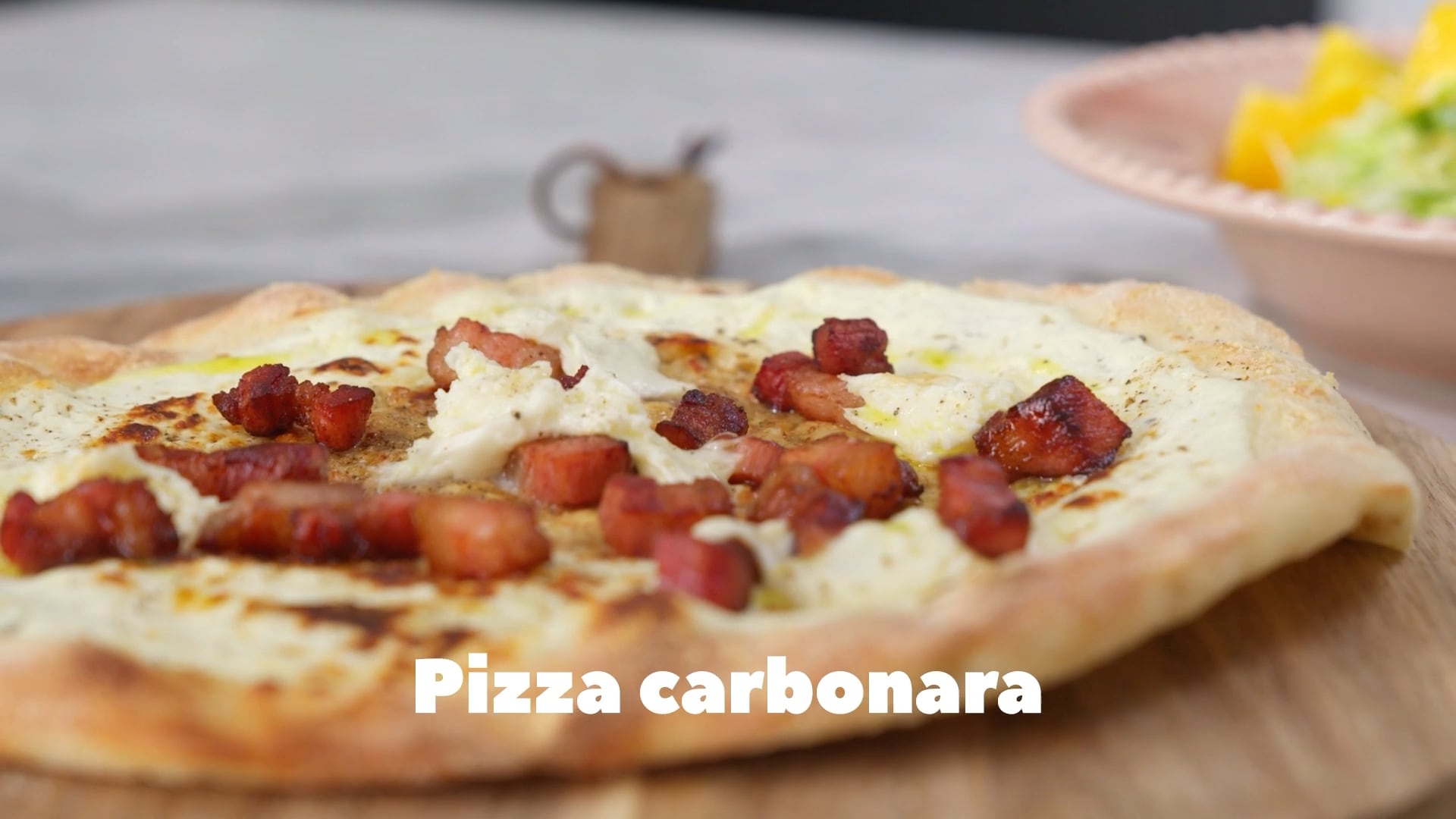 Pizza carbonara