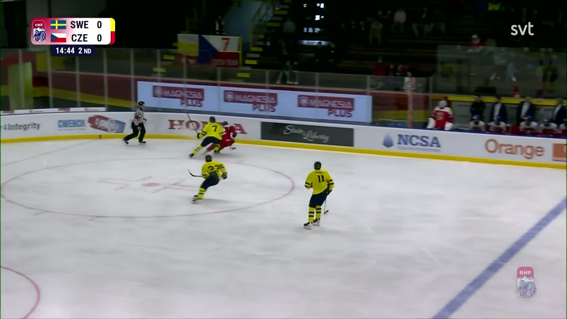 Sverige förlorar mot formstarka Tjeckien 