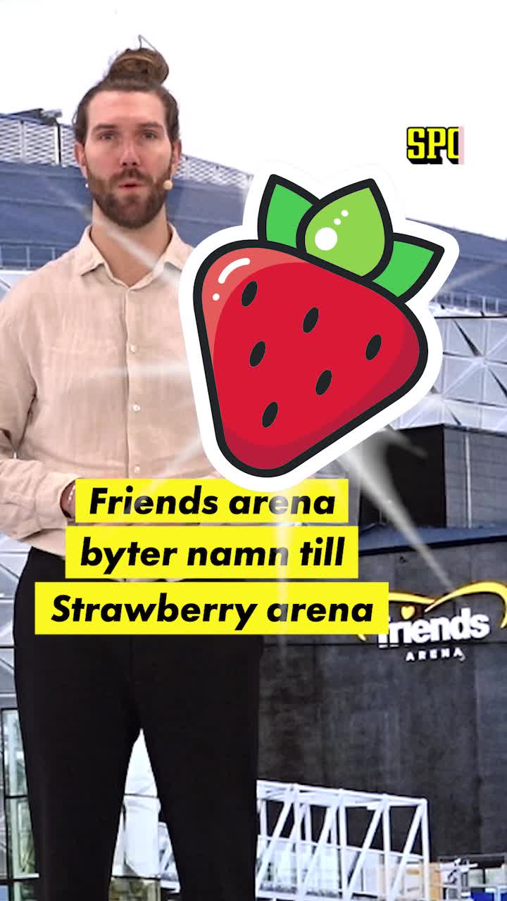 Friends arena blir Strawberry arena