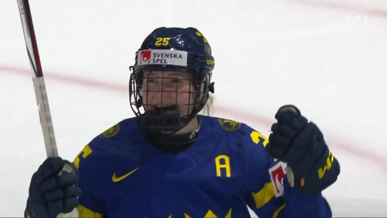 Damkronorna vinner VM-premiären mot Danmark