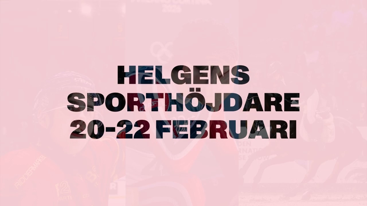 Klicka här för sporthöjdpunkter från helgen 13-15 februari