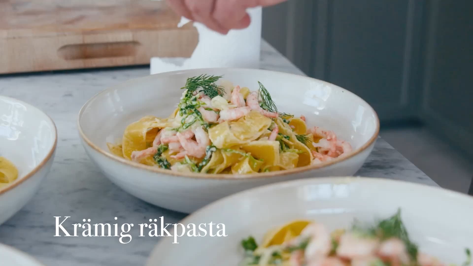 Krämig räkpasta