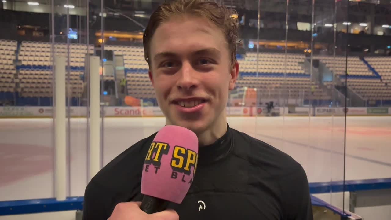 18-åringen gjorde sitt första SHL-mål i semifinalen