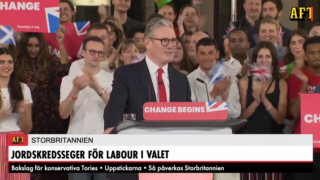 Bakslag för Tories – storseger för Labour i Storbritannien