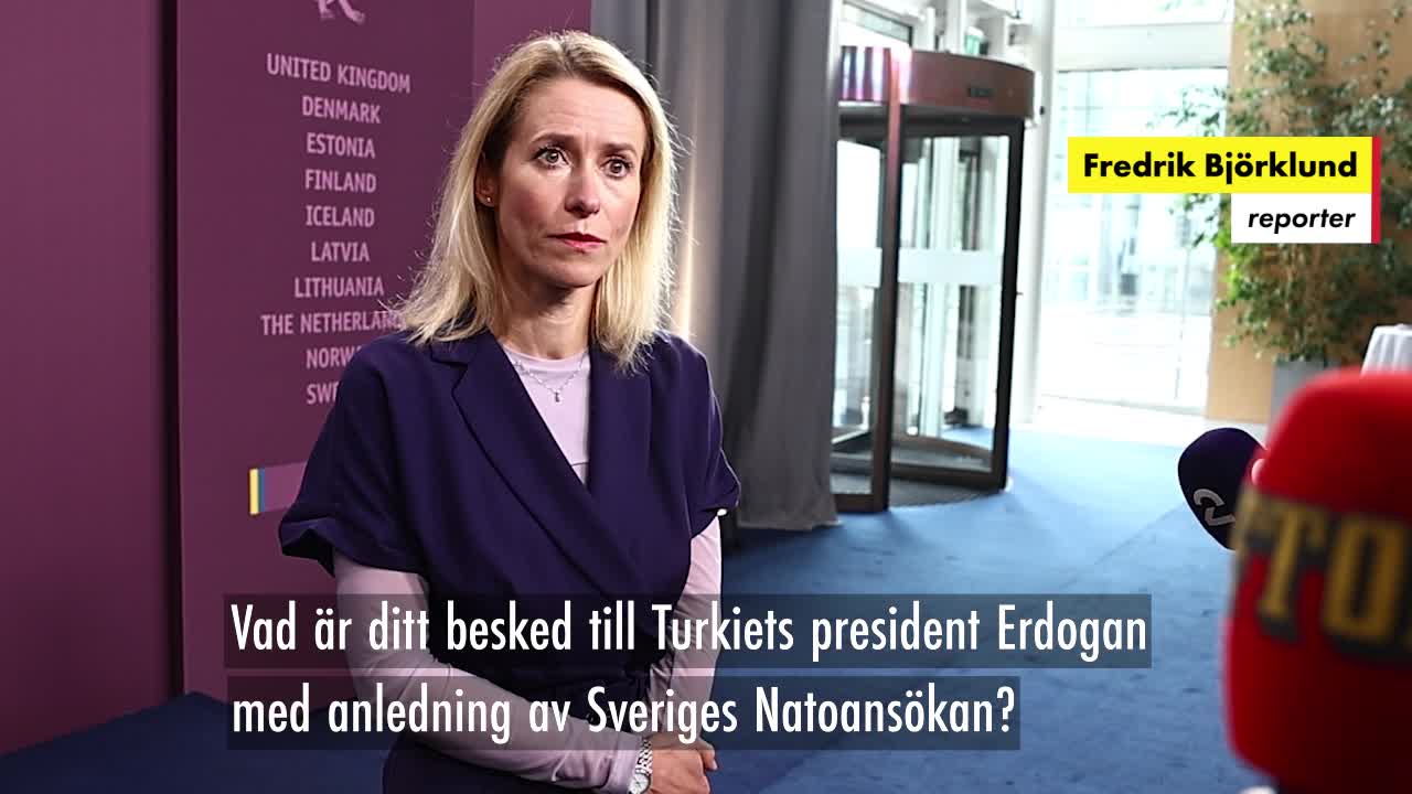 Estlands premiärminister till Erdogan: ”Vårt besked är tydligt”