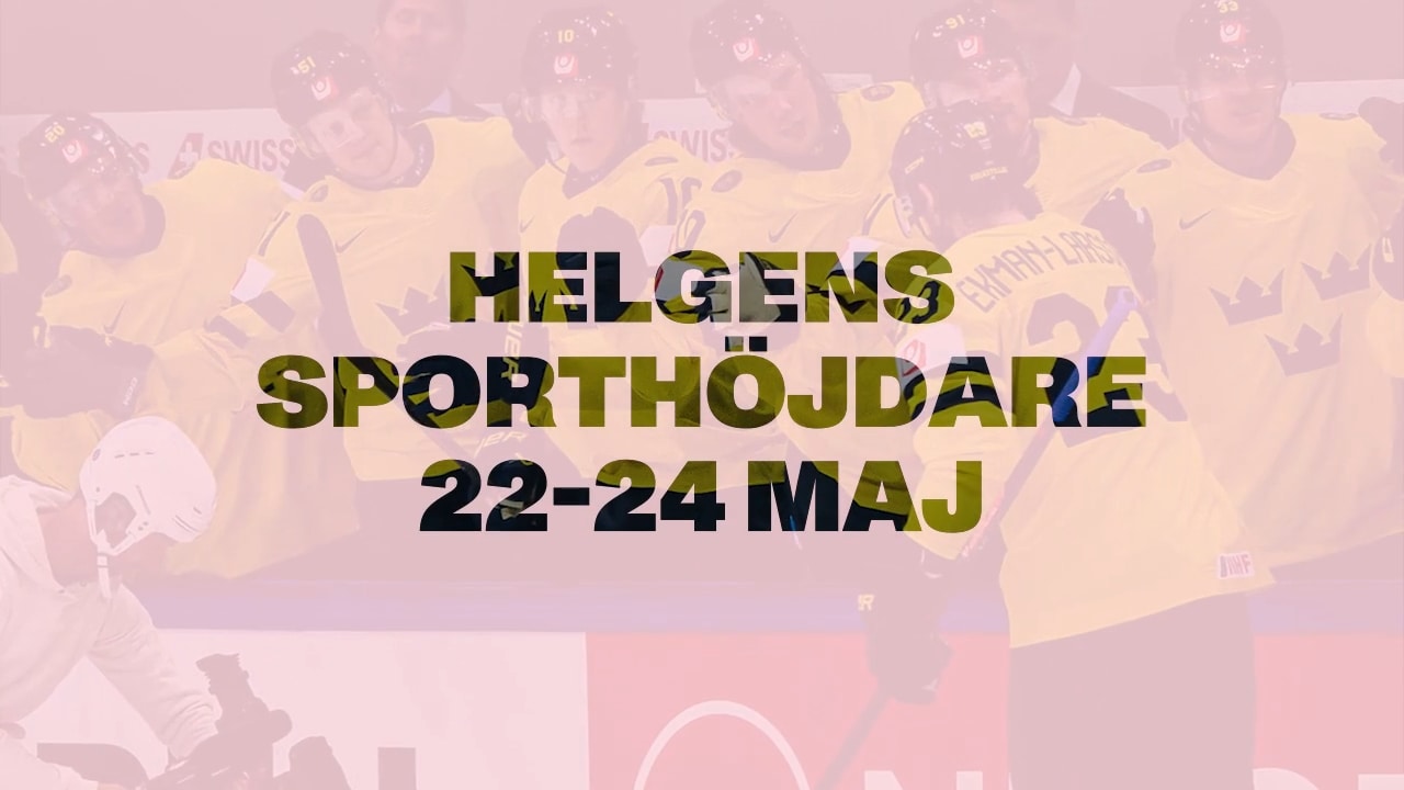 Här är sporthöjdpunkter från helgen 22-24 maj: