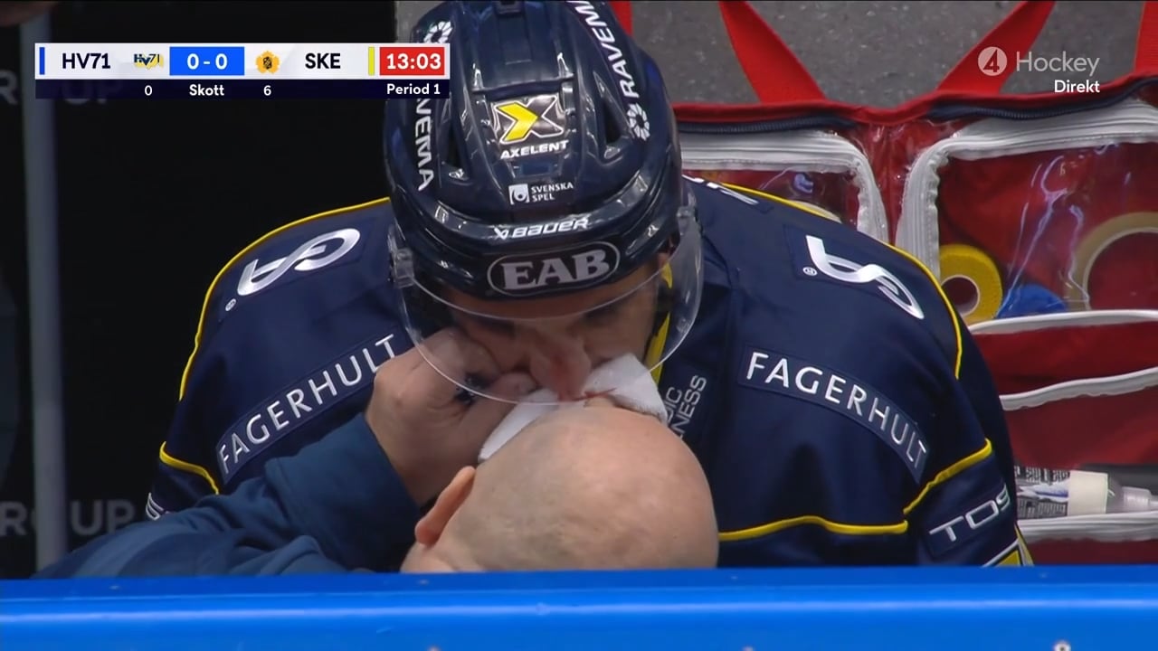 Se HV71:s mardrömsminuter – dubbla skador