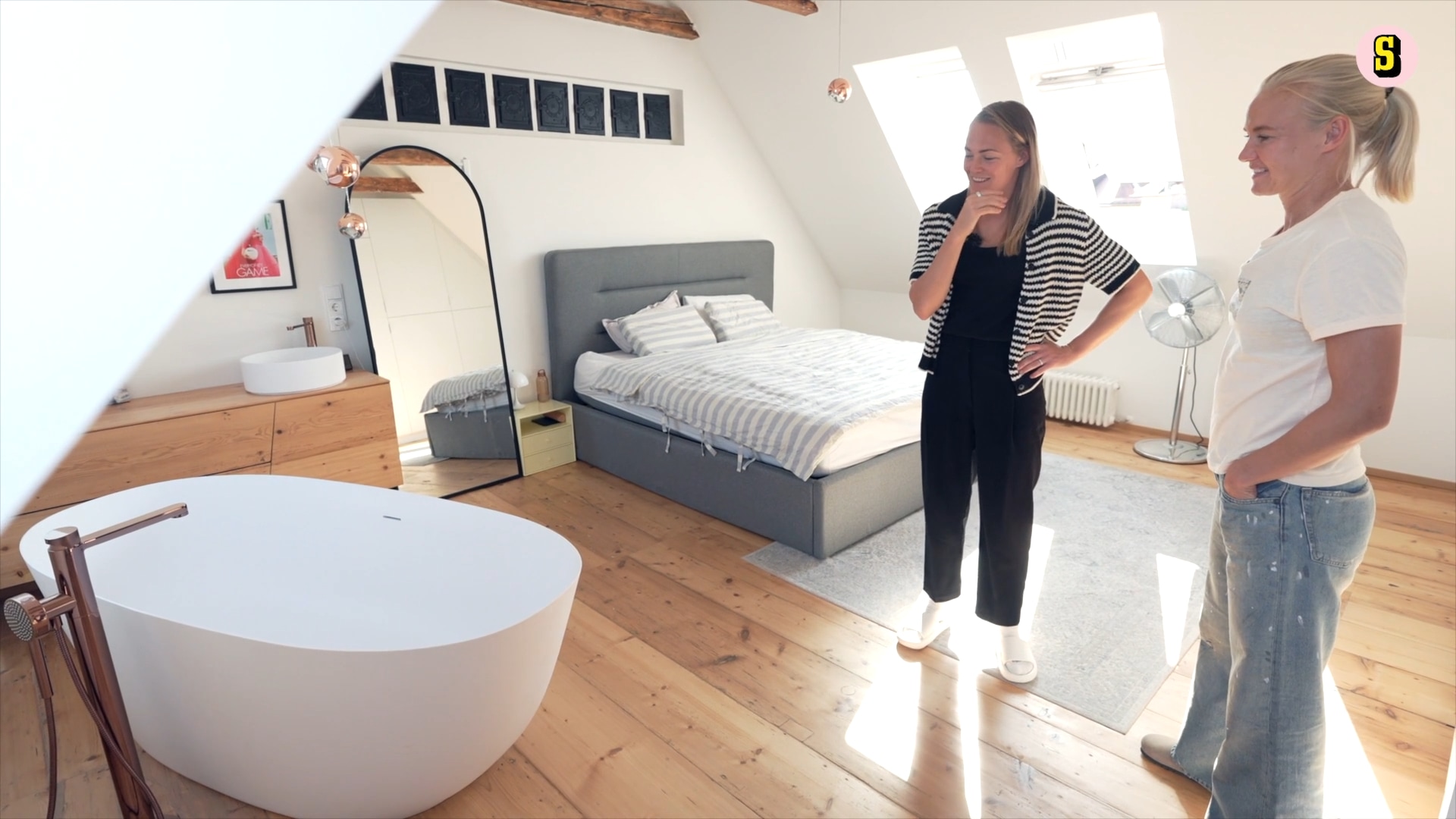 Hemma hos Bayern-stjärnorna – badkar i sovrummet och IKEA-klappstolar