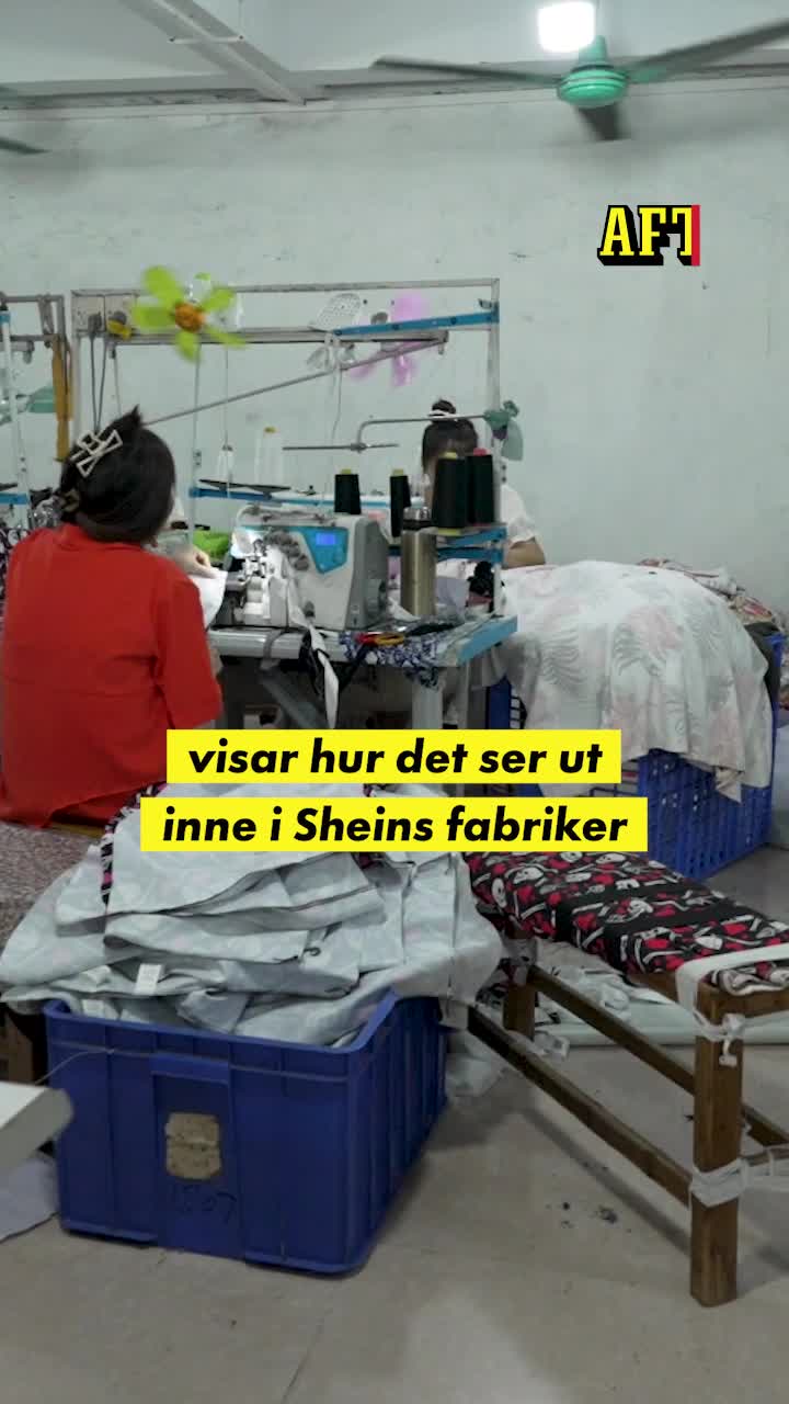 Se bilderna inifrån Shein-fabriken