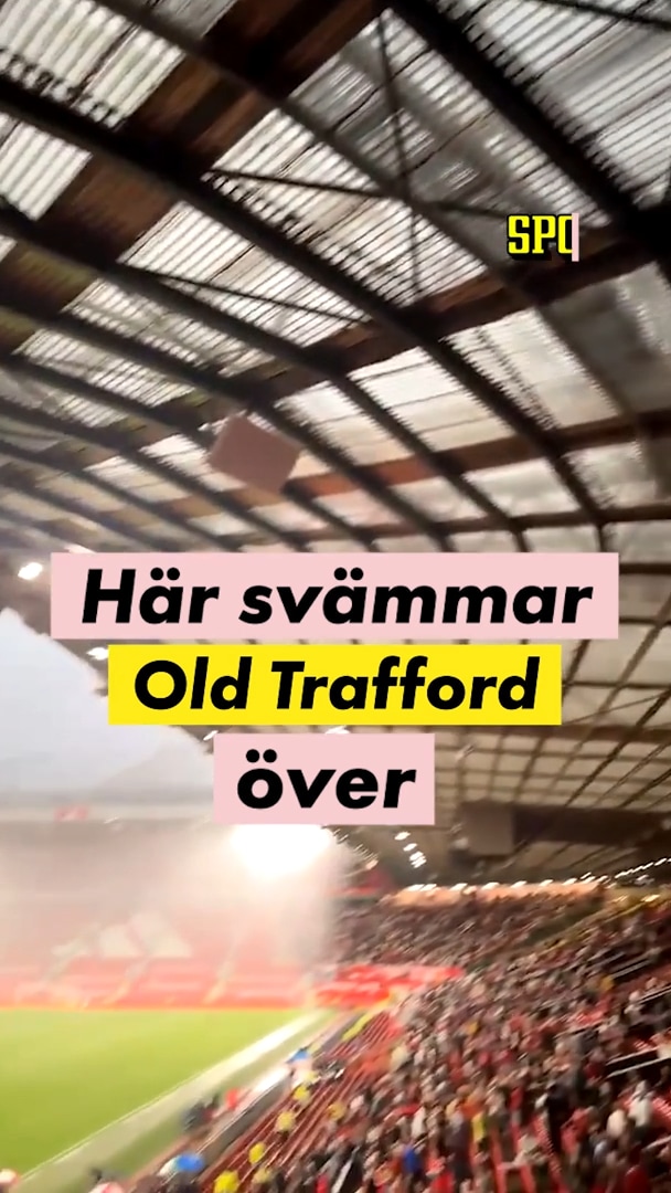 Old Trafford svämmade över under stormatchen