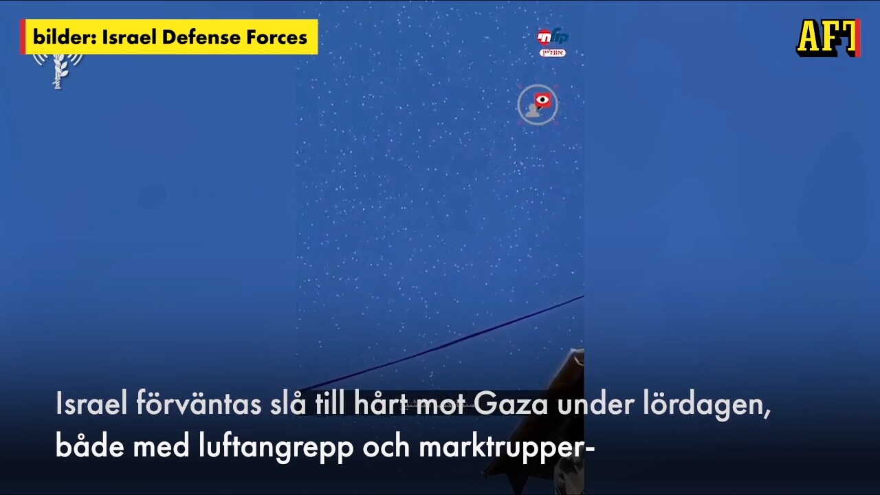 Här regnar flygbladen över Gaza – ber om evakuering