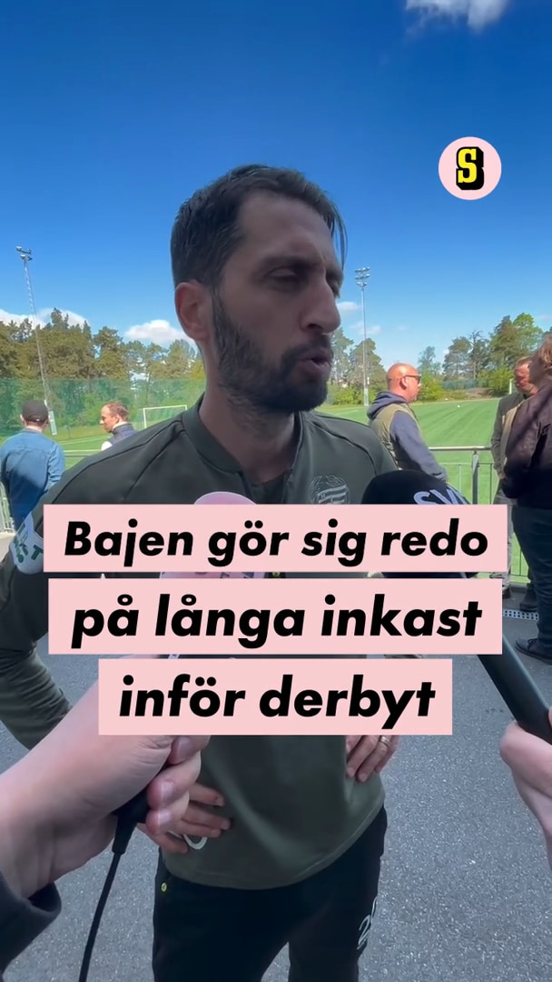 Bajen gör sig redo på AIK:s långa inkast