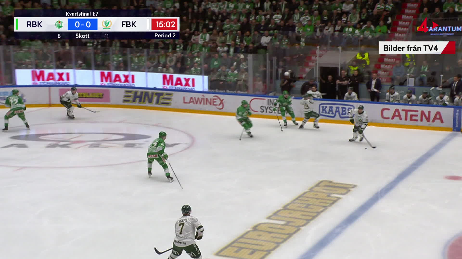 Färjestad vinner första kvartsfinalen mot Rögle – se målen