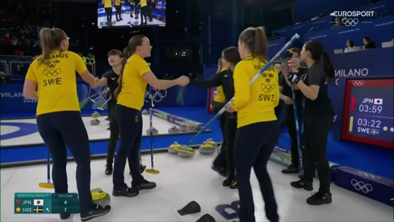 Sverige körde över Japan i curlingpremiären — se klipp!
