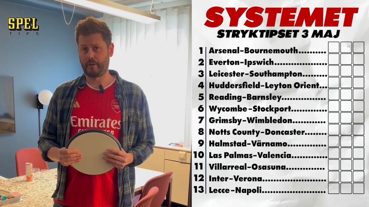 Stryktipset 3 maj: Experternas guide till 13 rätt