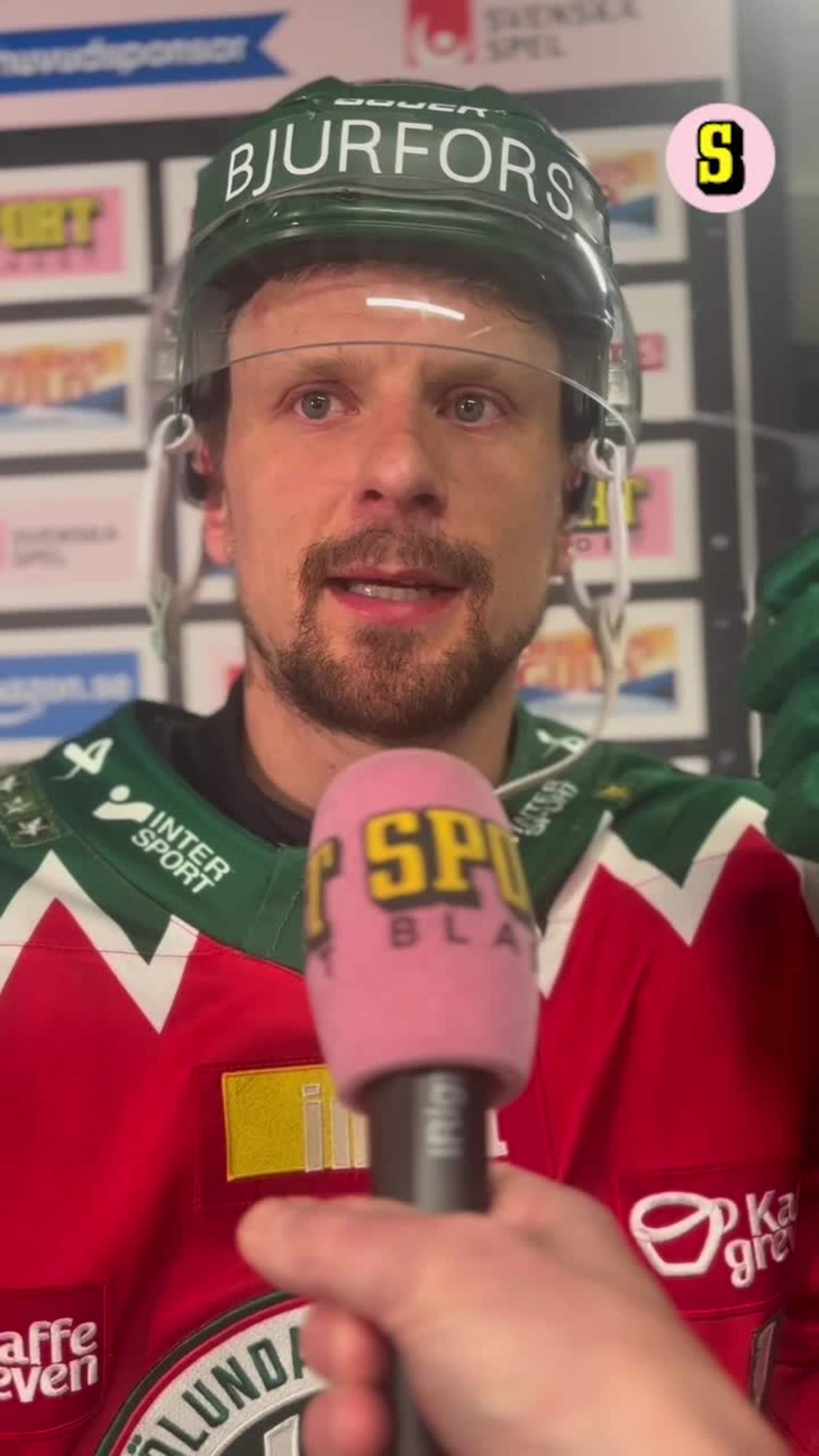 Nicklas Lasu fick matchstraff när Frölunda förlorade