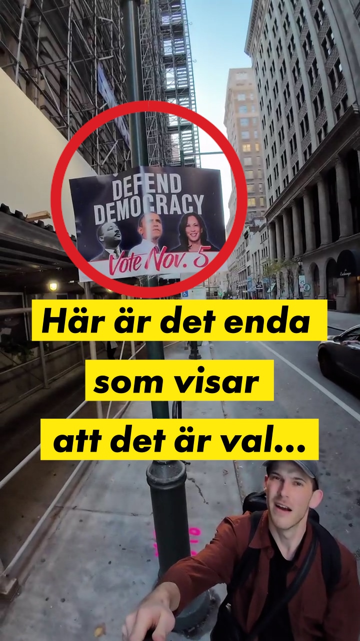 Erik: ”Det ENDA som visar att det är val”