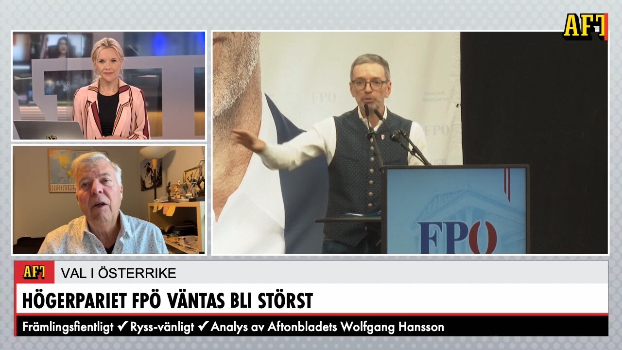 Högerpartiet FPÖ väntas bli störst i Österrike