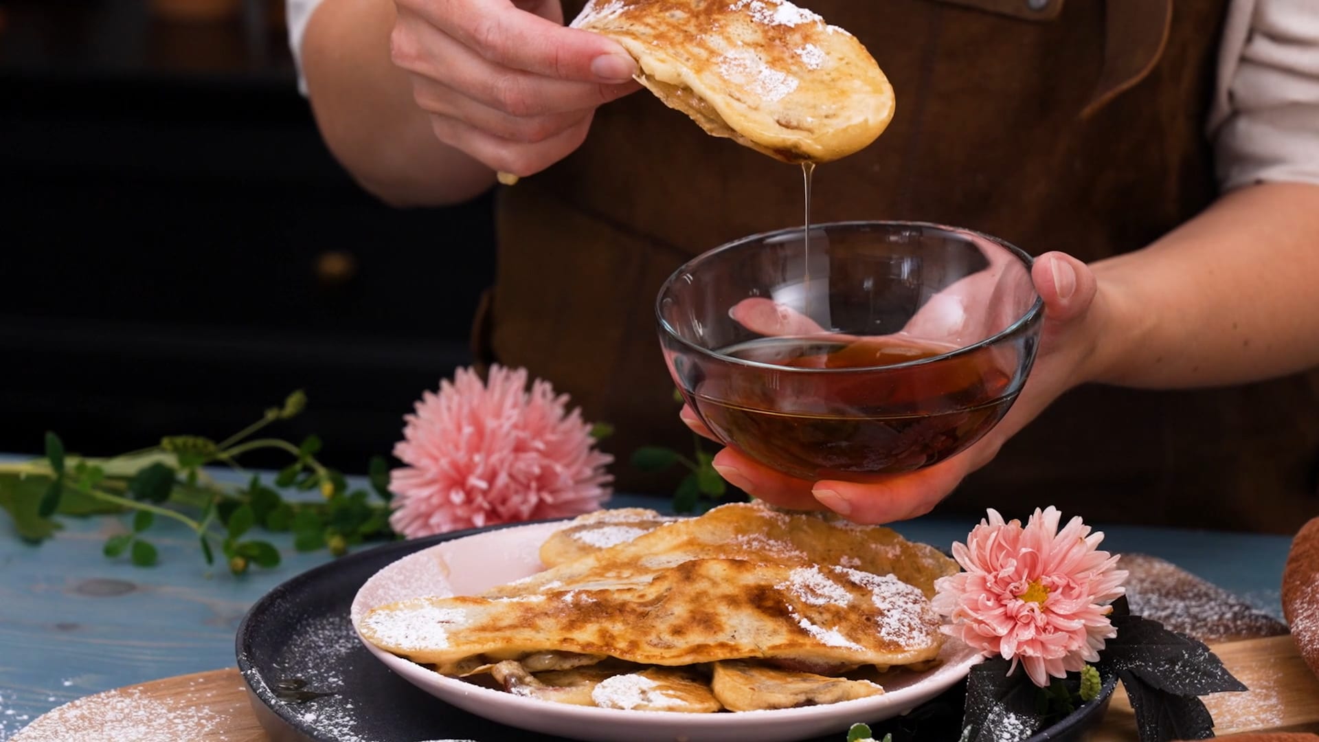 Smaskiga baconpannkakor