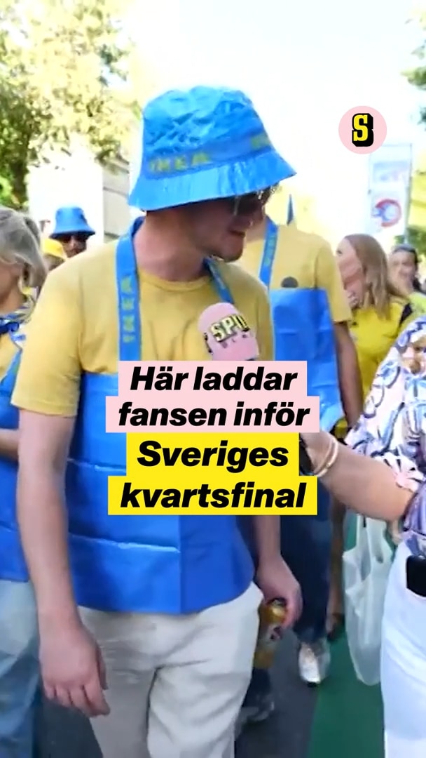Här laddar Sveriges fans inför kvartsfinalen