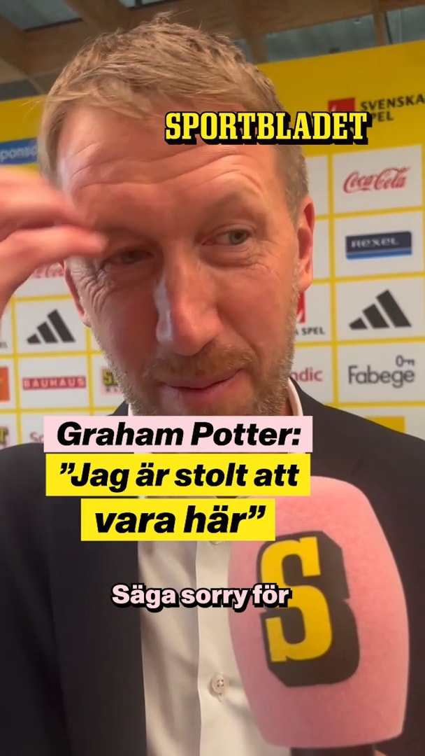 Potter överraskade med svenska: ”Jag är stolt att vara här”