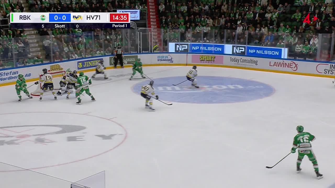 HV71 allt närmare kval efter förlusten mot Rögle