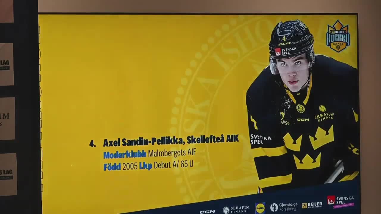 Sandin-Pellika får debutera i Tre kronor