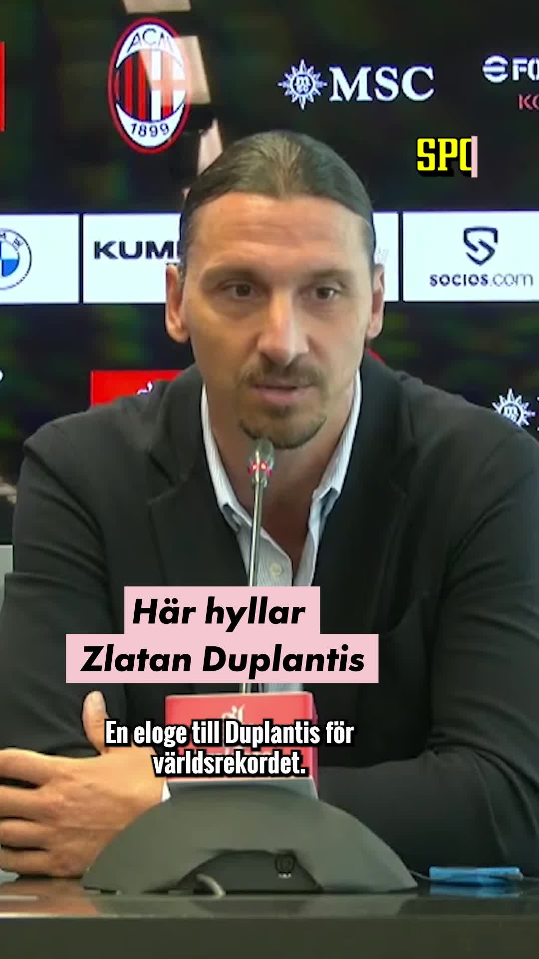 Zlatan: &ldquo;Duplantis har tagit över min roll&rdquo;
