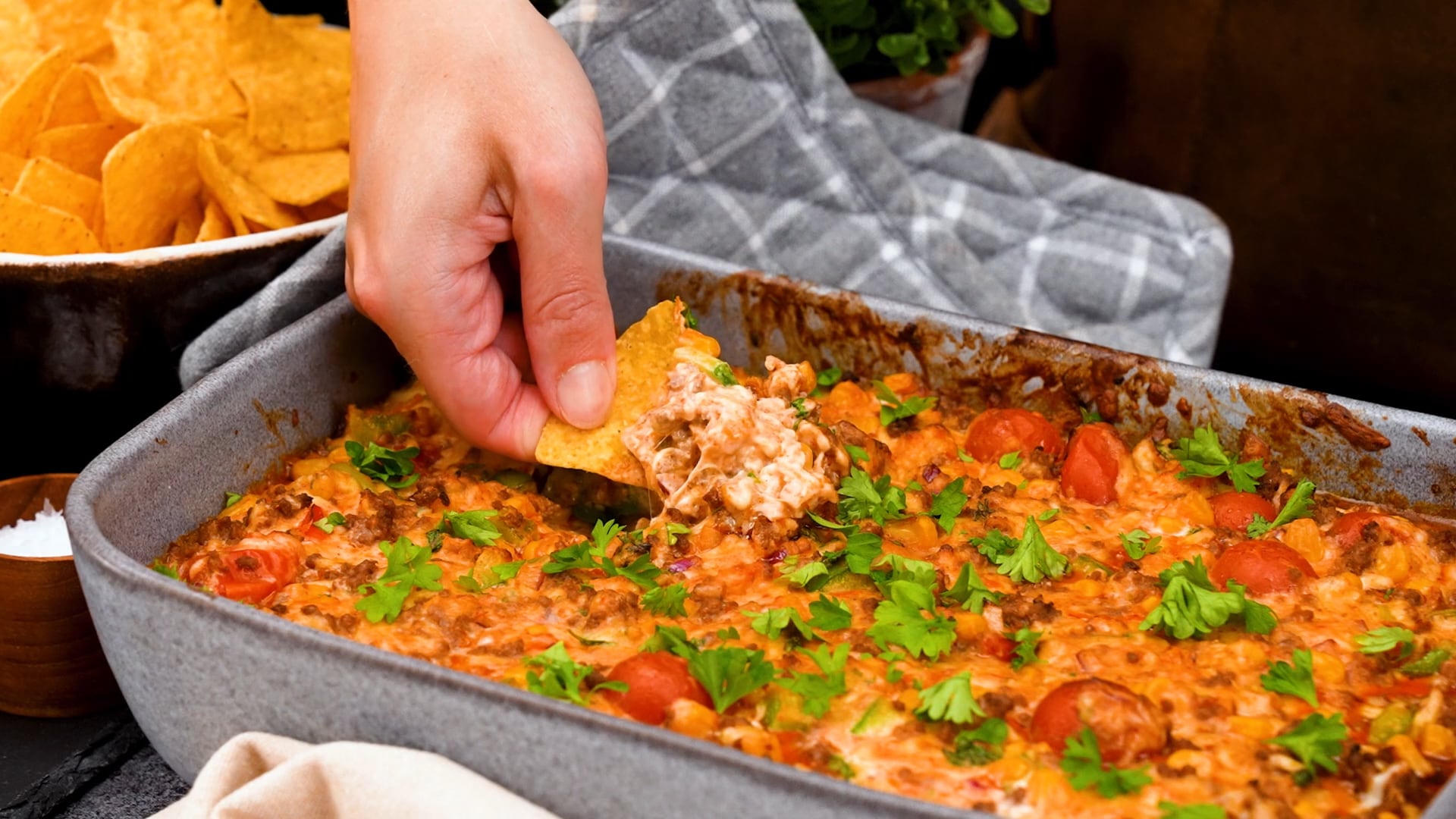 Tacolåda – dipp till nachos