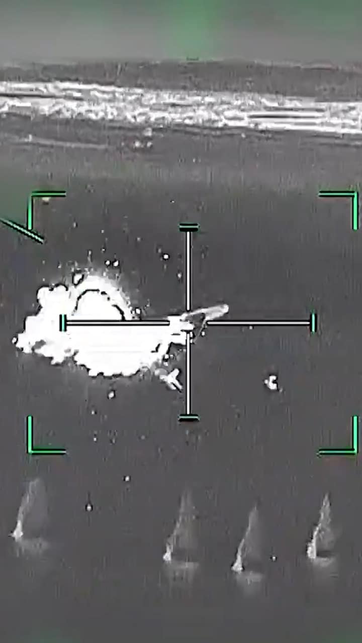 Här skjuts de iranska drönarna ned