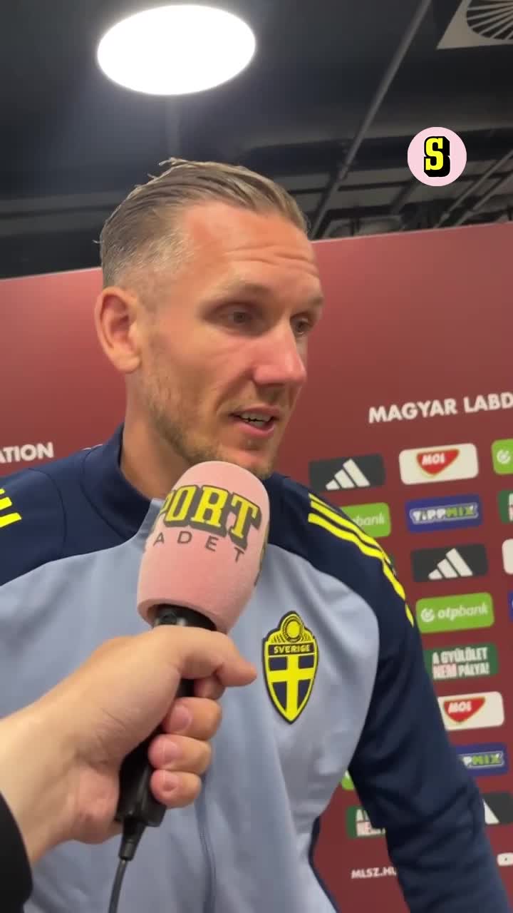 Robin Olsen efter Sveriges seger mot Ungern