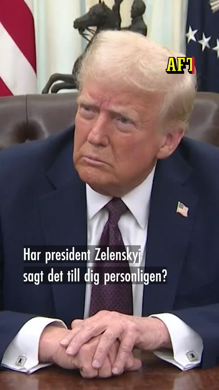 Trump: Zelenskyj är redo att förhandla