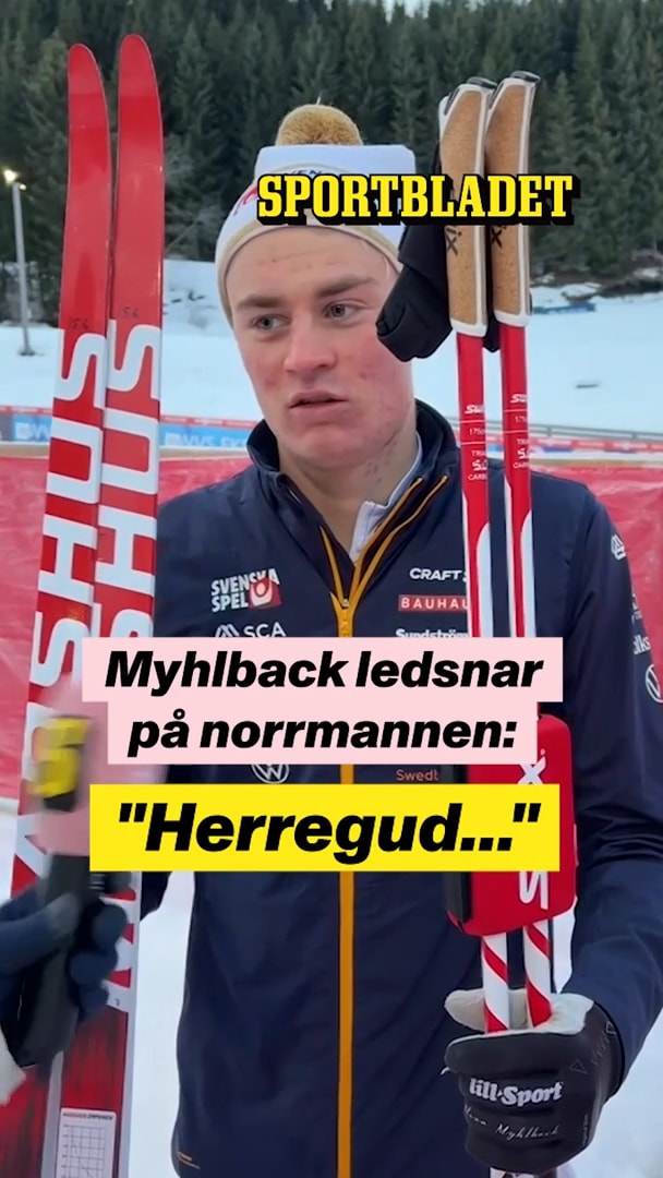 Myhlback reagerar på norrmannens ord: "Herregud"