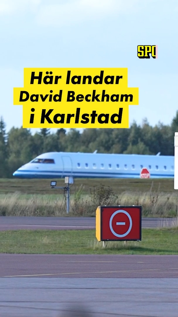 Här landar David Beckham i Värmland