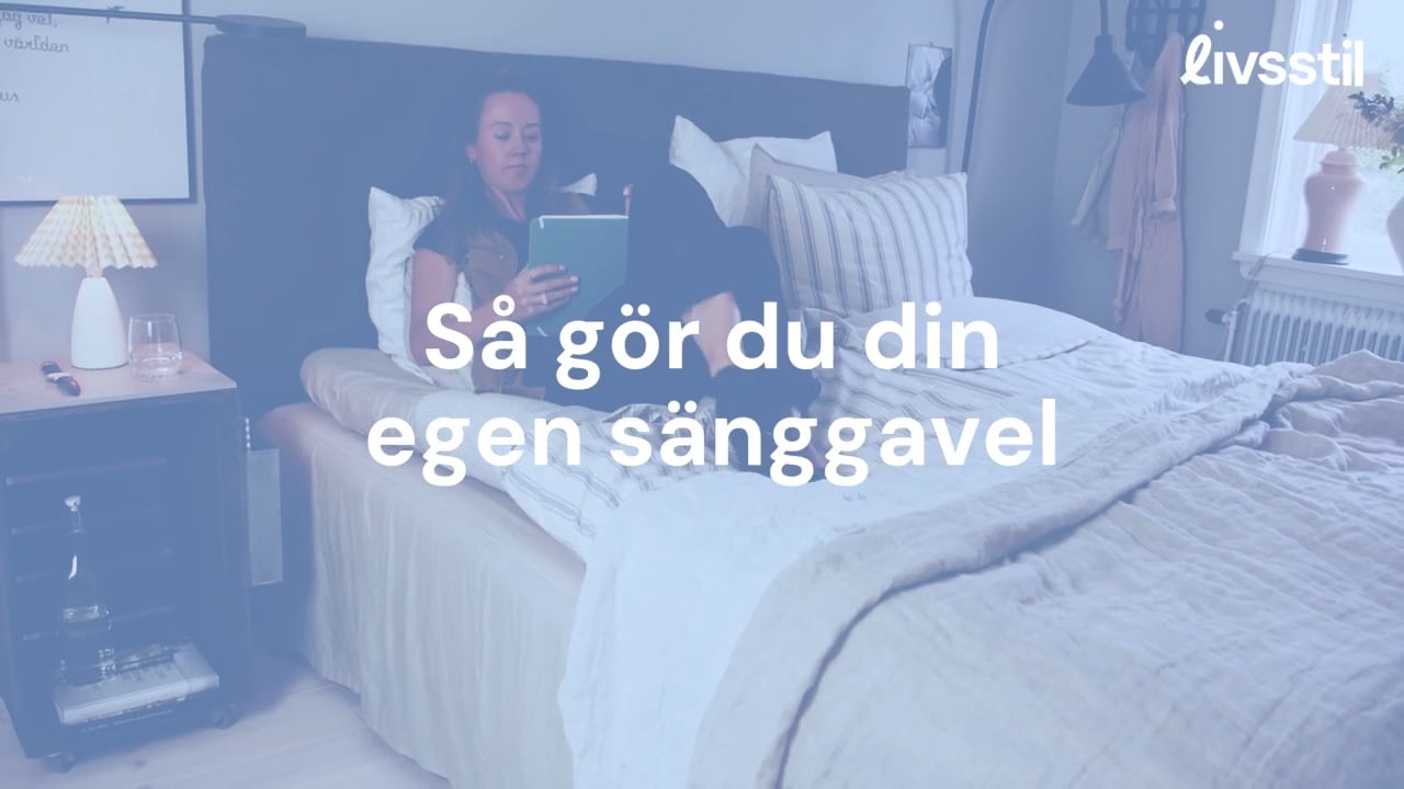 Så gör du din egen sänggavel